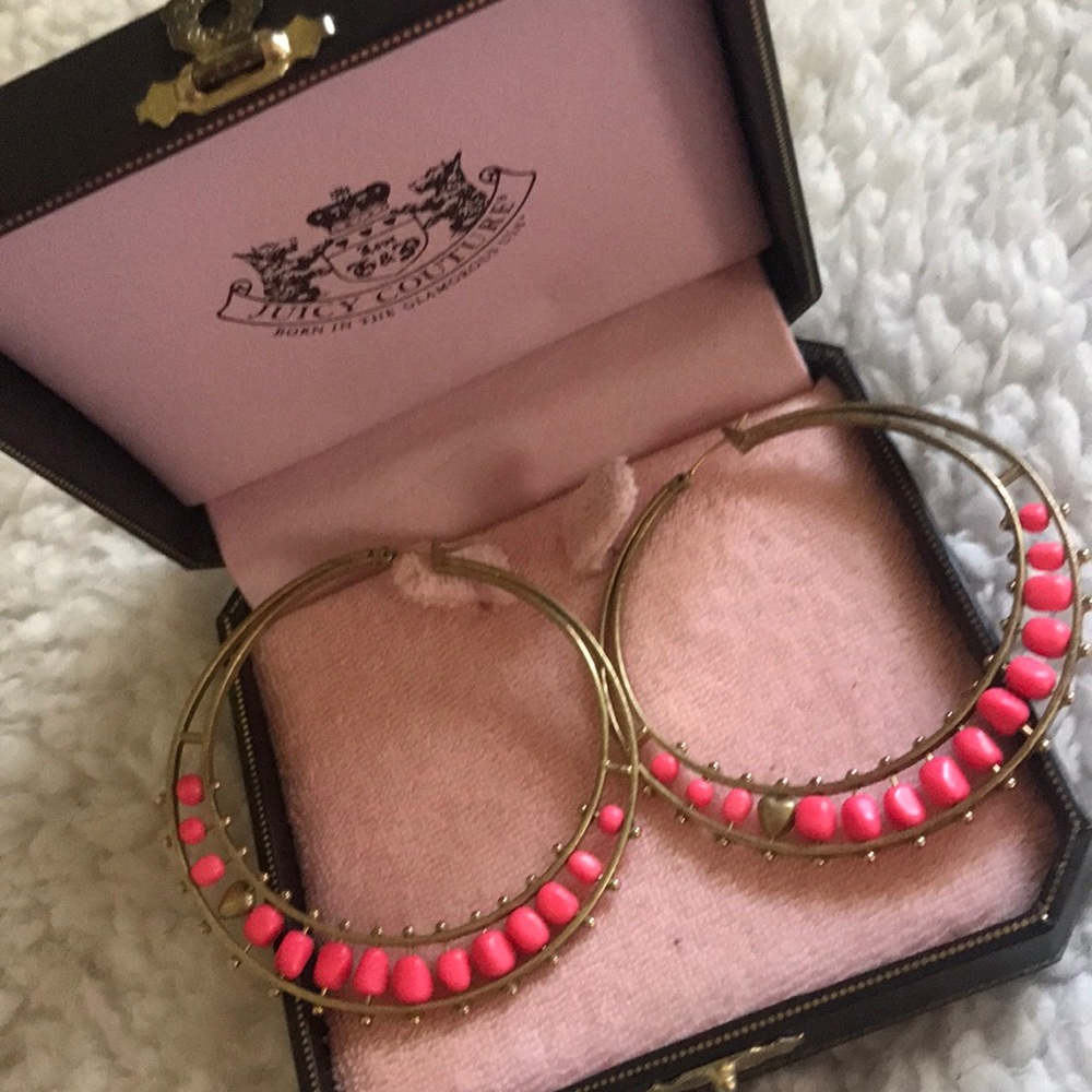Juicy Couture hoop earrings